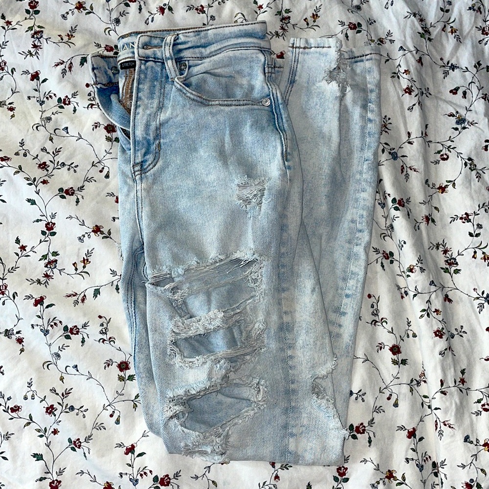 Light blue mom Jean from American Eagle